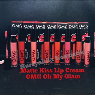 Jual OMG Oh My Glam Matte Kiss Lip Cream 3.5 g No 1-15 / Lipstick ...