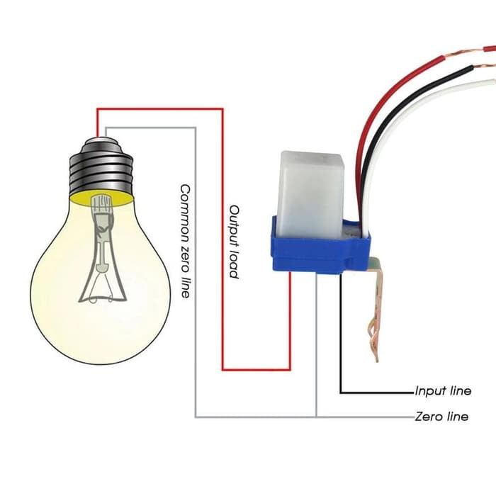 Sensor Cahaya ON-OFF Otomatis AC 220V 10A Lampu Jalan/Outdoor Tipe