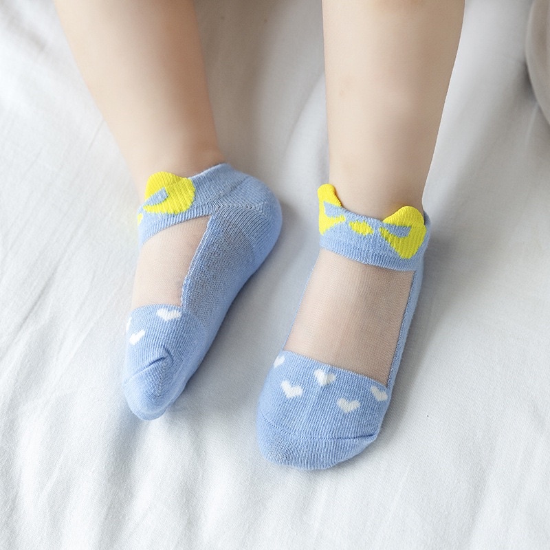 Kaos Kaki Anak Tipis Transparan Import isi 5pcs / Baby Kids Toddler Socks