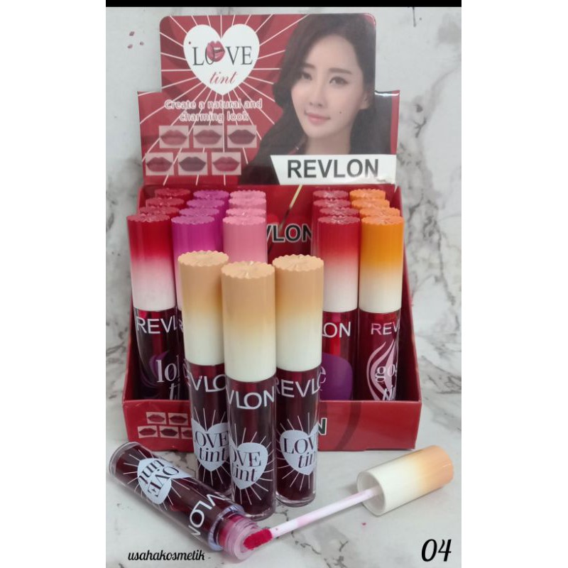 BEST SELLER  LIP TINT  LOVE  REVLON |  LIP TINT BRIGHT COLORS HARUM PERMEN   NO.999 | 70379 -03