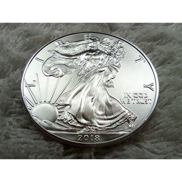 Koin Perak 2018 American Silver Eagle Coin 1 oz