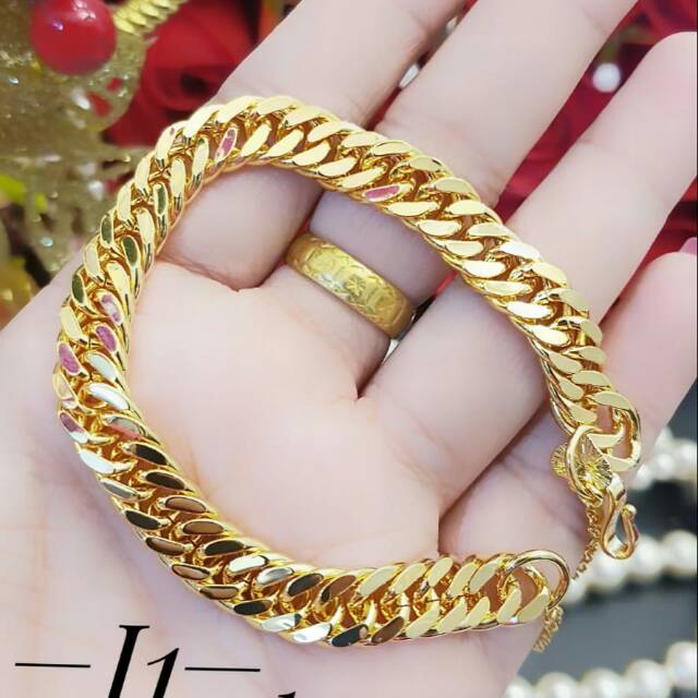 gelang xuping lapis emas 24 k