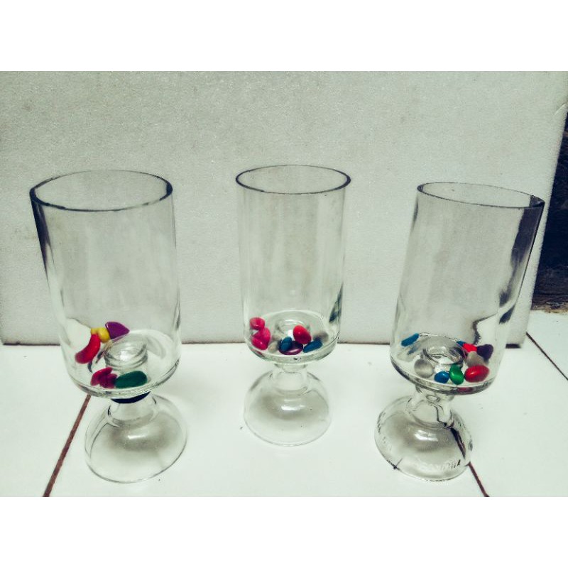 Soliter kaca tabung / tempat ikan cupang / botol kaca / aquarium mini / Toples cupang / soliter temp