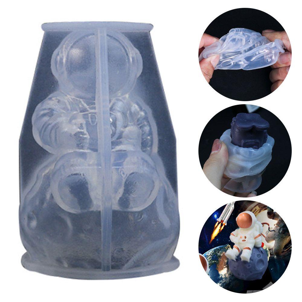 R-flower Silicone Candle Mold DIY Astronot Aromaterapi Sabun Resin