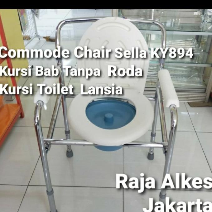 (BISA COD) Kursi Bab Tanpa Roda Commode Chair KY694 Sella/Kursi Toilet lansia CUCI GUDANG Kode 431