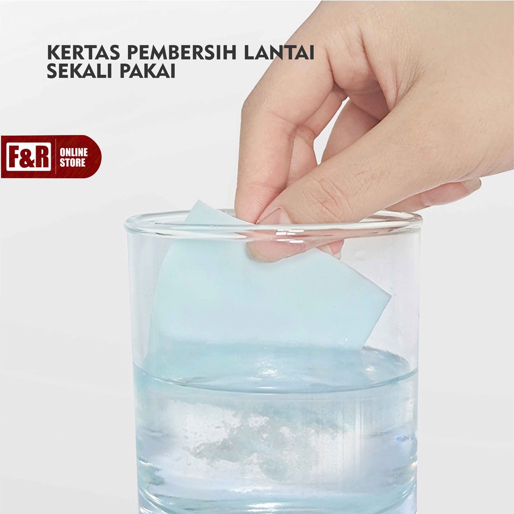 Sabun Lantai Pembersih Keramik Bahan Kertas Pel Ubin Noda Membandel Isi 30 pcs