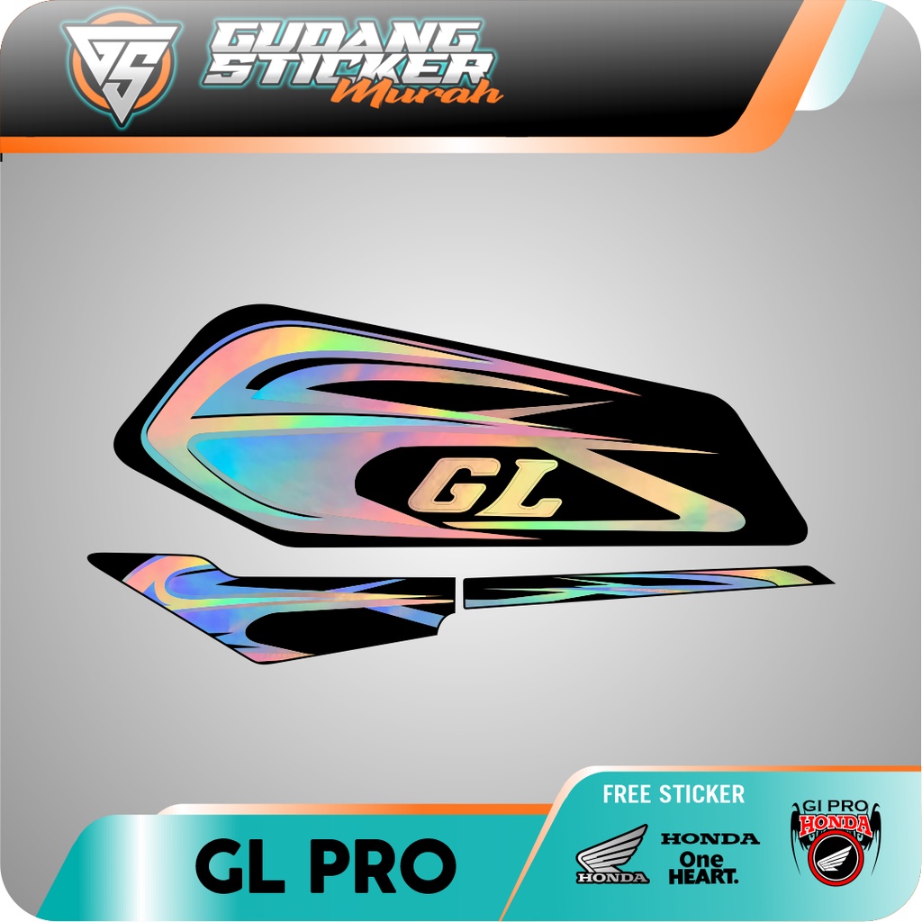 STRIPING HONDA GL PRO HOLOGRAM AKSESORIS SEPEDA MOTOR