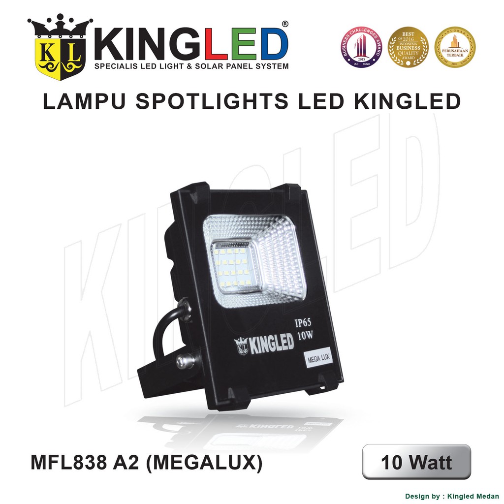 KINGLED Lampu Sorot LED 10 Watt/ 20 Watt /30 Watt / 50 Watt / 100 Watt Floodlight