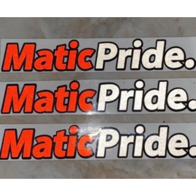 STIKER MATIC PRIDE .