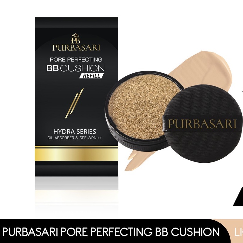 PURBASARI Refill Pore Perfecting BB Cushion Light Beige