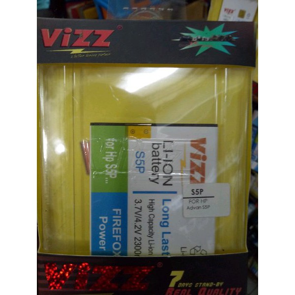 Battery Batre Baterai Vizz Advan S5P Double Power Original