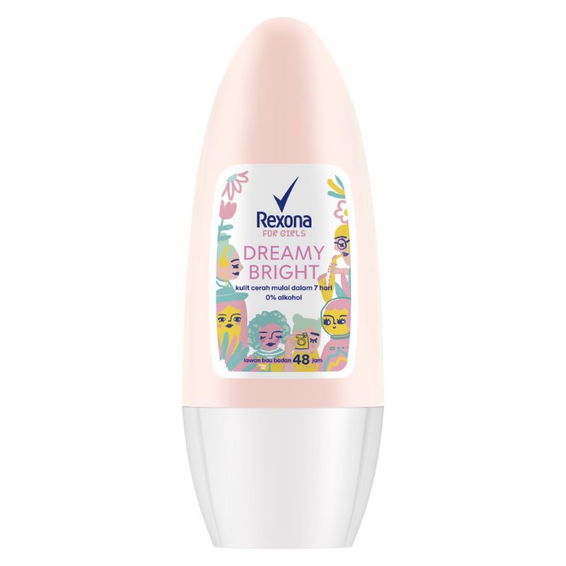 Rexona Roll On (Deodorant Wanita Remaja) Dreamy Bright 40Ml