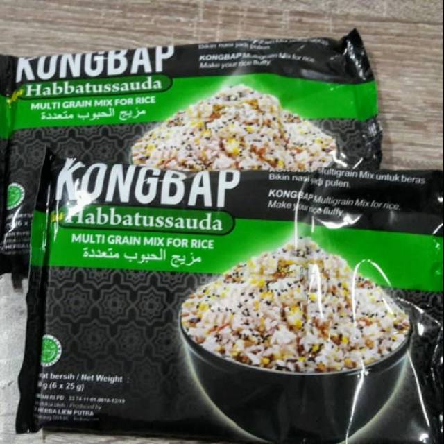

**kongbap multi grain mix habbatussauda **kemasan pack 6 x 25 gr