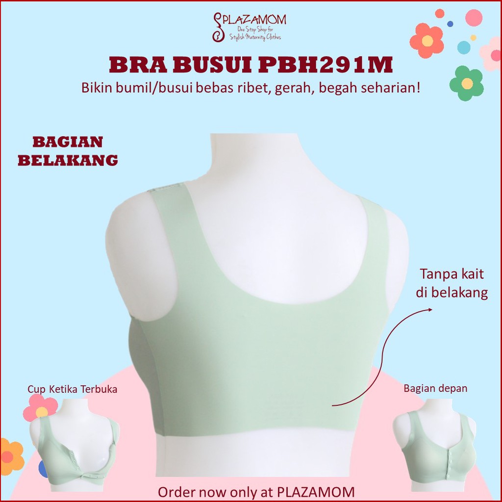 Bra Busui Friendly BH Menyusui Nursing Hamil Maternity Seamless Kualitas Premium Halus Nyaman Serap Keringat PBH291M