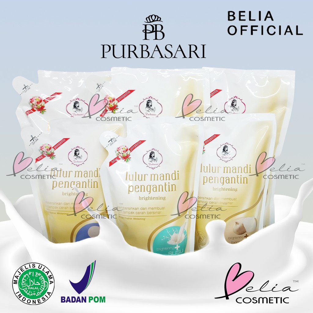 ❤ BELIA ❤ PURBASARI Lulur Mandi Pengantin Brightening 500gr | 1000gr | 1kg (✔️BPOM)