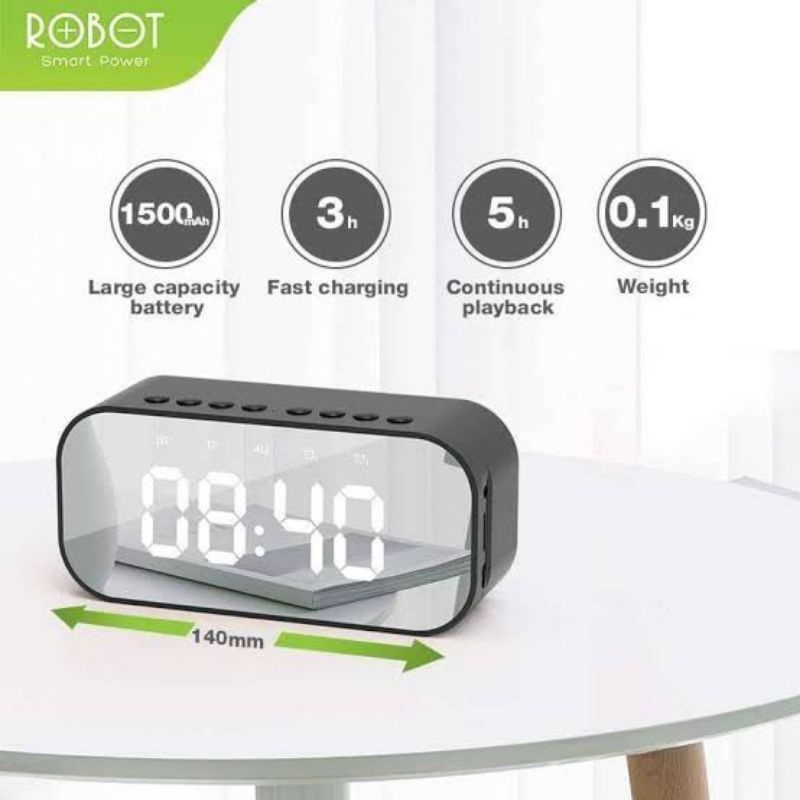 Speaker Bluetooth Robot RB550 protable speaker aktif 5.0 with LED