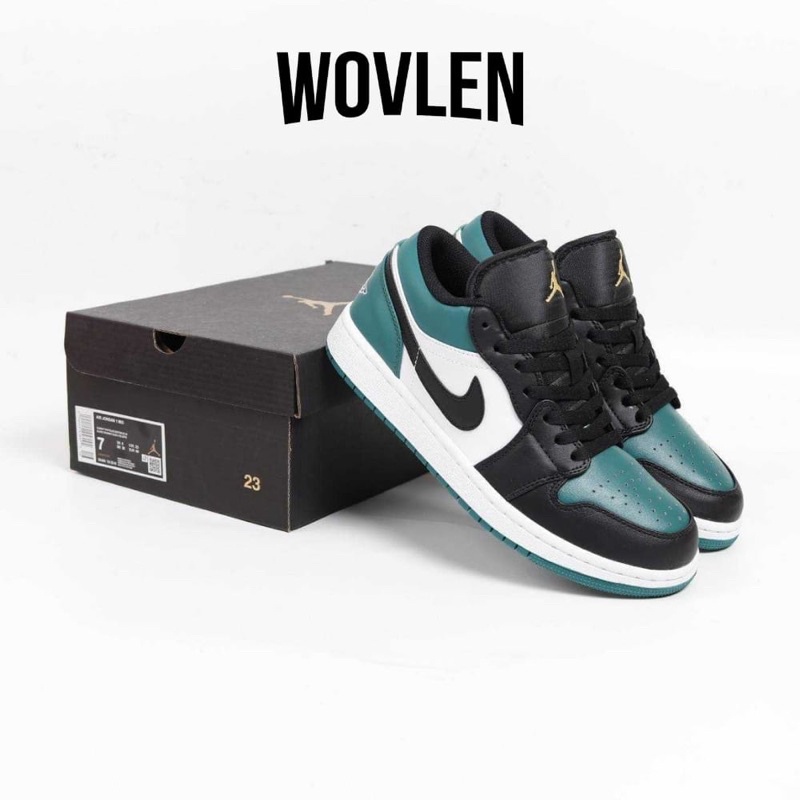 Sepatu Nike Air Jordan 1 Low Green Toe