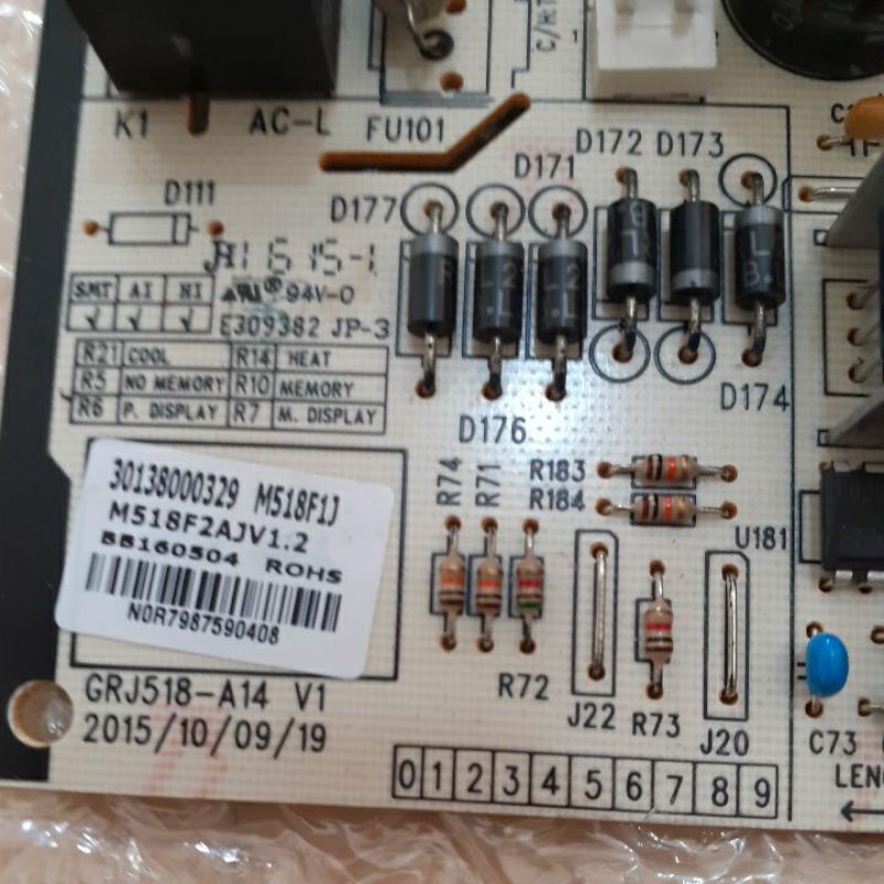 Modul pcb indoor AC DAIKIN STANDAR CINA FT15 - FT25HEV1 original