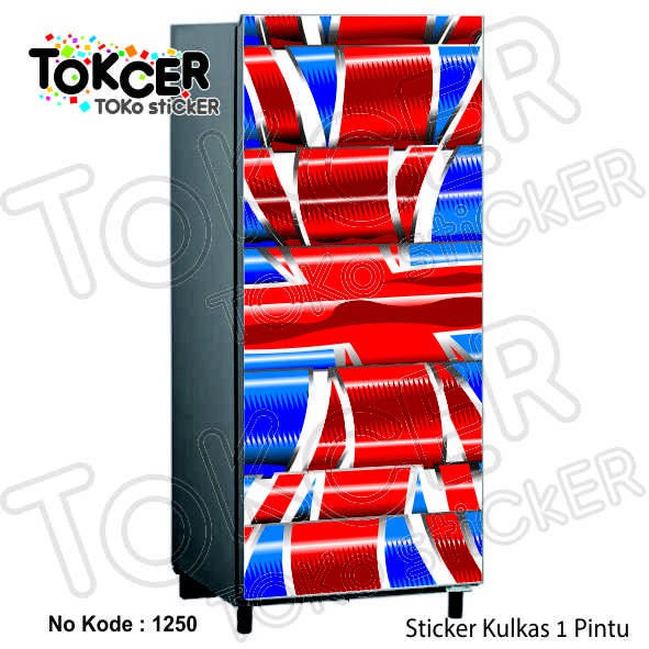 Stiker Kulkas 1 Pintu dan 2 Pintu UNION JACK