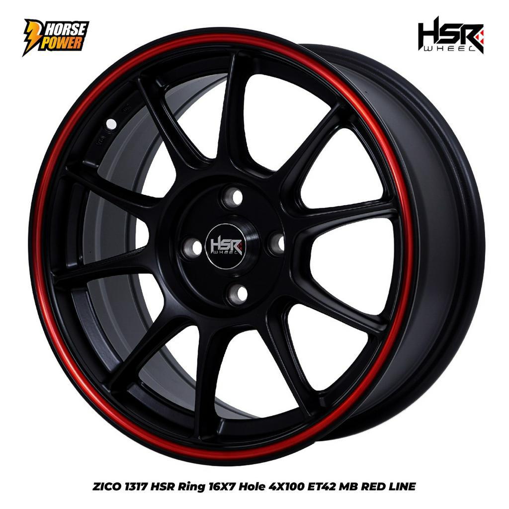 R16 VELG MOBIL RACING - HSR ZICO - RING 16 HSR WHEEL SINGLE PCD