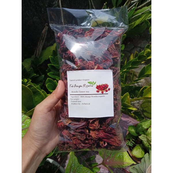 

100gr Teh Bunga Rosella merah kering STOK BARU siap seduh