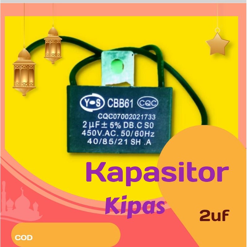 Kapasitor Kipas Angin Kapasitor 2uf