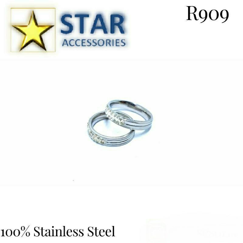 Cincin Titanium Kapas Silver | Cincin Couple Titanium Kapas Silver