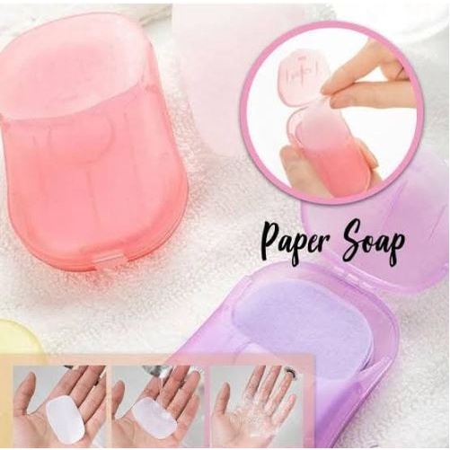 Sabun Kertas Mini Travelling Paper Soap / Hand Soap Mini Washing