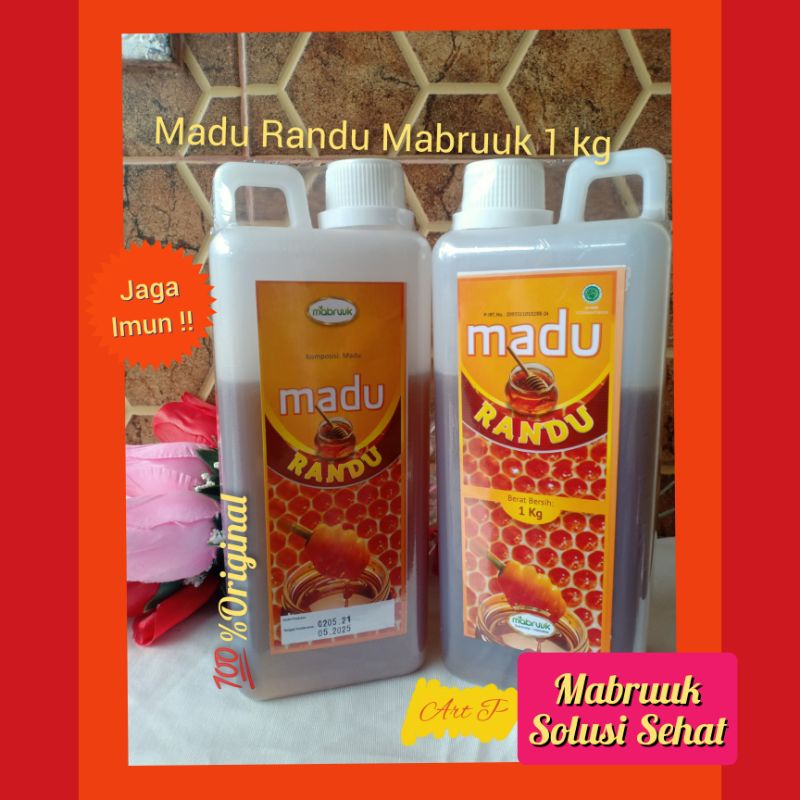 

Madu Randu Mabruuk 1 Kg Asli Murni-Madu Original Manis Enak dan Murah