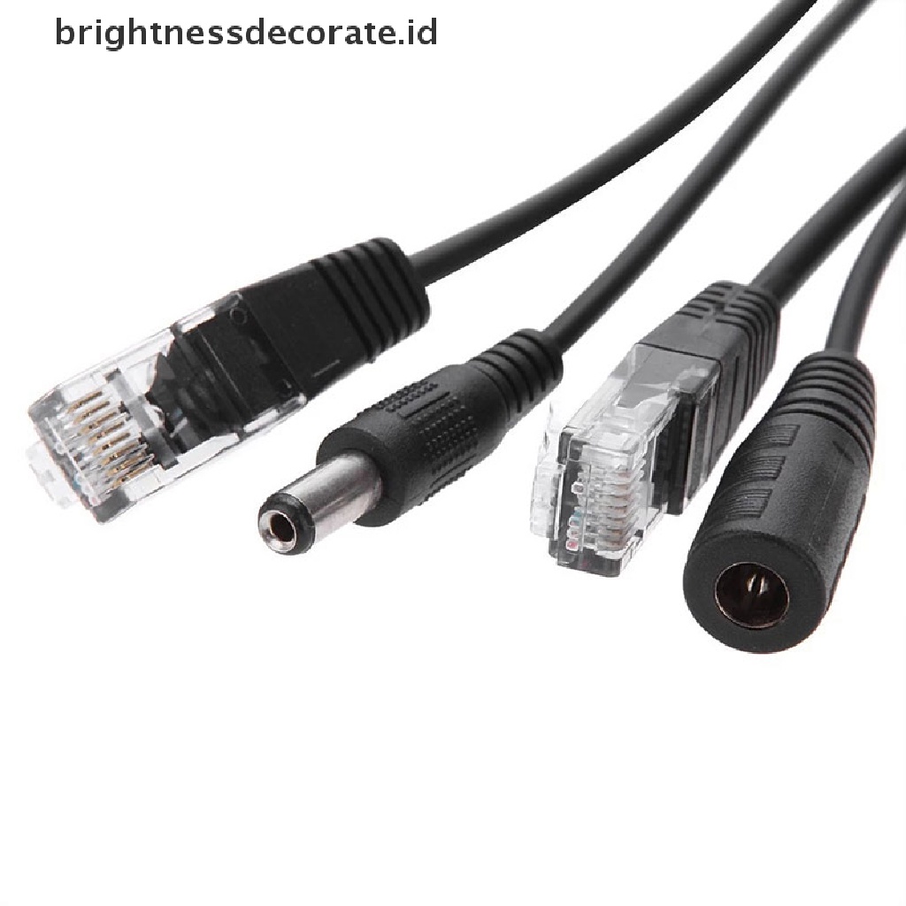 [birth] Power over Ethernet Passive PoE Adapter Injector + Splitter Kit 5v 12v [ID]