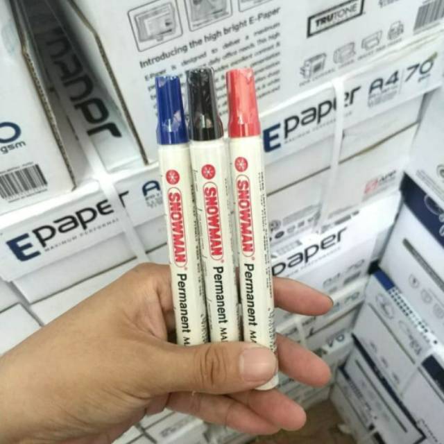 

Spidol Snowman Permanent Ink Marker G-12