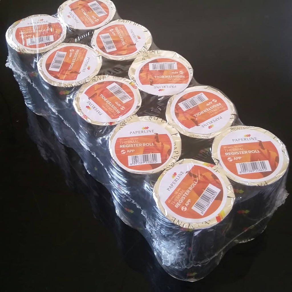 

Kertas Thermal untuk Printer Kasir (57x50 mm) Struk Nota EDC Rol untuk Mobile Mini Print Bluetooth