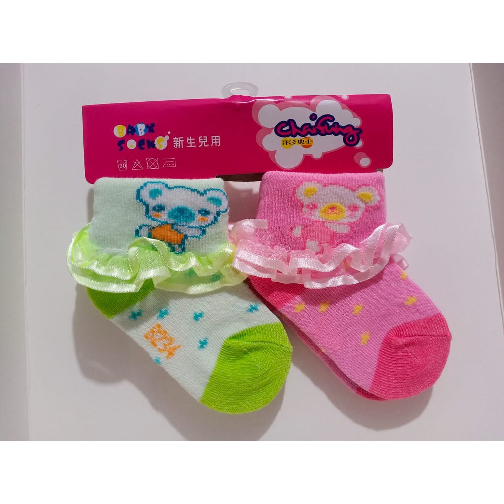 Kaos Kaki Renda Bayi 2 In 1 SNI