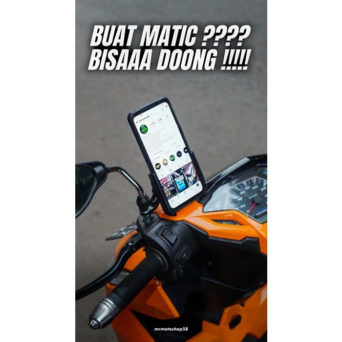 Murah Holder Handphone Motor Holder Motor Dudukan Handphone Motor Holder Hp Spion Phone Holder