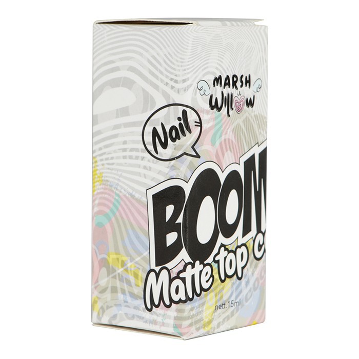 Marshwillow Nail Boom Matte TOP COAT / Nail Treatment Oil - pewaran kuku kutek lapisan atas | oil vitamin kuku