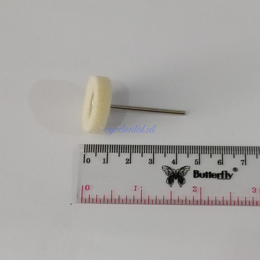 Dental cotton wheel polishing / brush Woll / brushwoll bur poles bulu domba