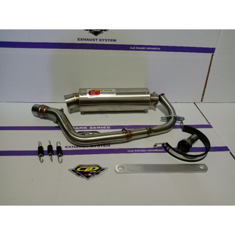 KNALPOT CLD RACING TYPE C1 BULAT & OVAL BEAT/BEAT FI/SCOOPY/VARIO OLD