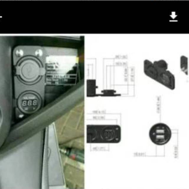 VOLT METER CHARGER USB CHARGER NMAX-PCX-AEROX-LEXI DLL