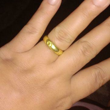 Cincin koin logam kuningan 1991 #C04