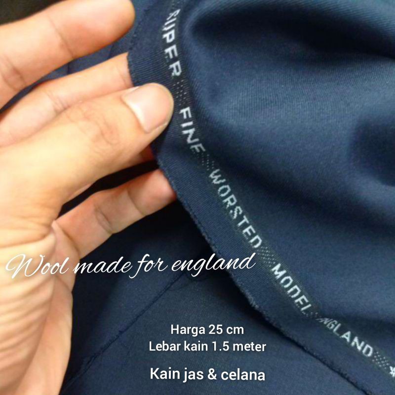Kain Wool 25cm Bahan Jas Bahan Celana / Kain Semi Wool