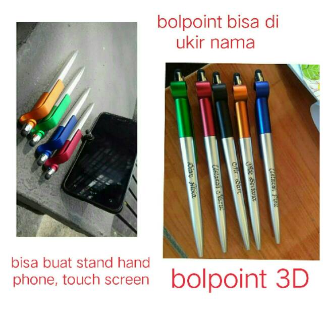 

Souvenir unik dan berkesan Bolpoint bisa di ukir nama bolpoint 3D Warna Acak