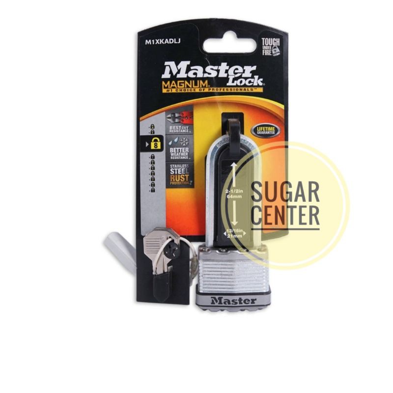 Master Lock Magnum Gembok Boron Karbit 2 1/2 Inci/Gembok Rumah/Gembok Kantor/Gembok Pagar