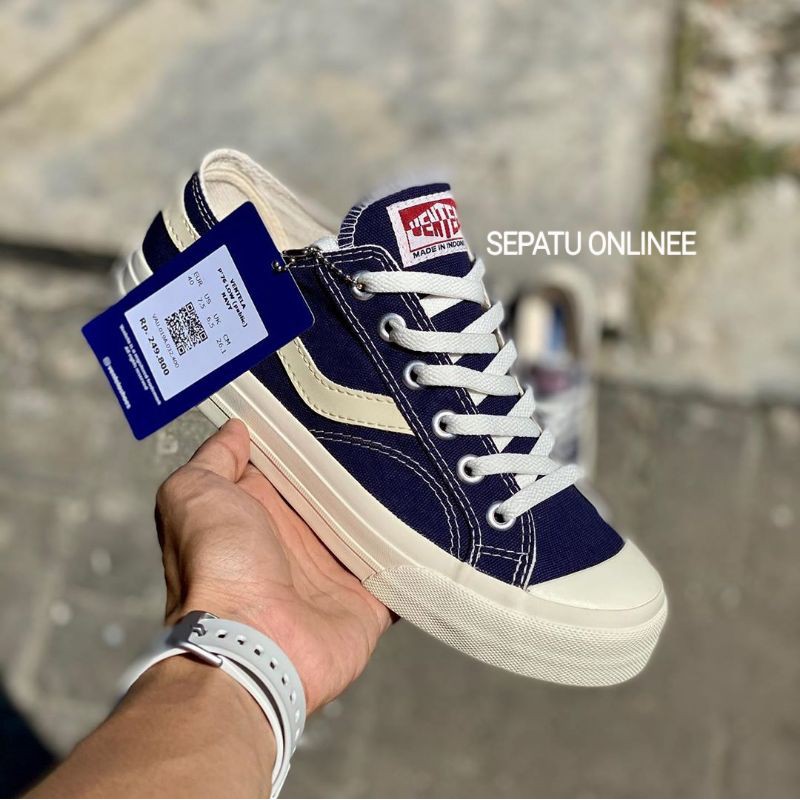 Sepatu Ventela Public Low Navy Original