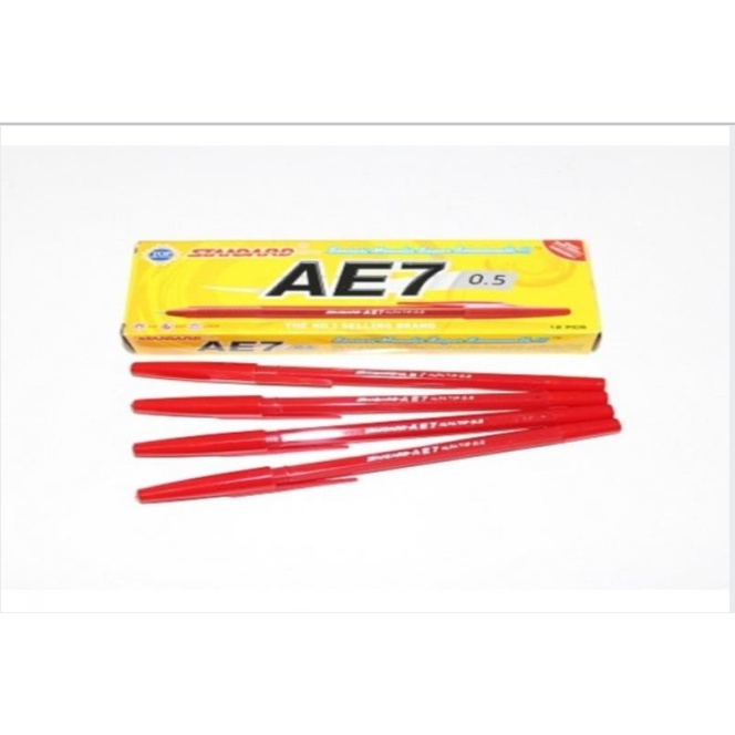 

Pulpen Standard AE7 MERAH / Ballpen Standard AE7 / Pen Bolpoin Standart AE-7