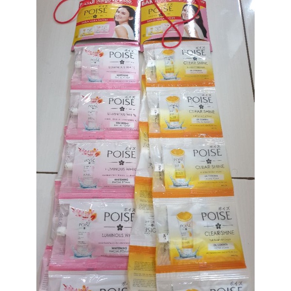 Poise Clear Shine / Luminous White Facial Foam Sachet 9g