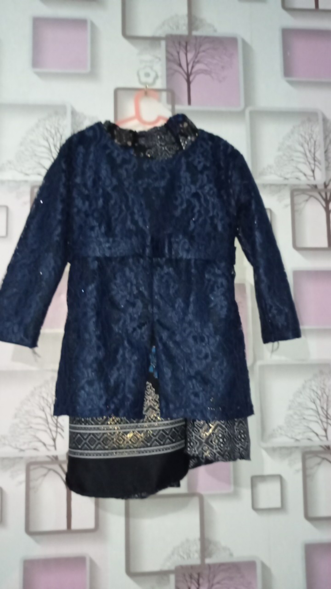 Set Shireen Kids Kebaya Brukat Anak & Rok Batik Duyung 6 Warna Termurah!!