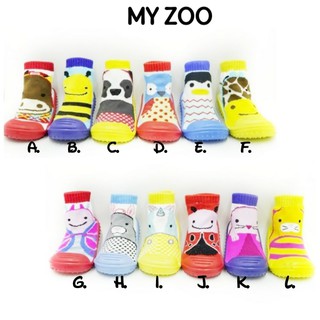 Skiders Kaos  Kaki  Karet  Bayi Sepatu Bayi My ZOO 2 Shopee 