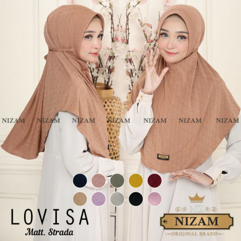 JILBAB BERGO LOVISA ORIGINAL NIZAM SCARF