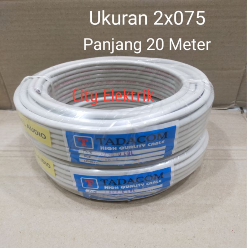 Kabel Listrik Hyo Tadacom 2x075 20 Meter / Kabel Audio 2x075 20 Meter