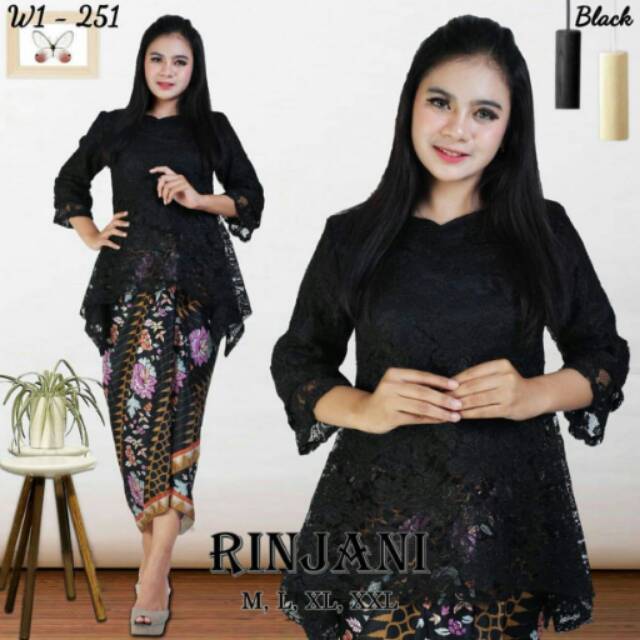 PROMO!!! KEBAYA BROKAT RINJANI/KEBAYA BROKAT/KEBAYA BROKAT MODERN/KEBAYA KONDANGAN/KEBAYA RINJANI